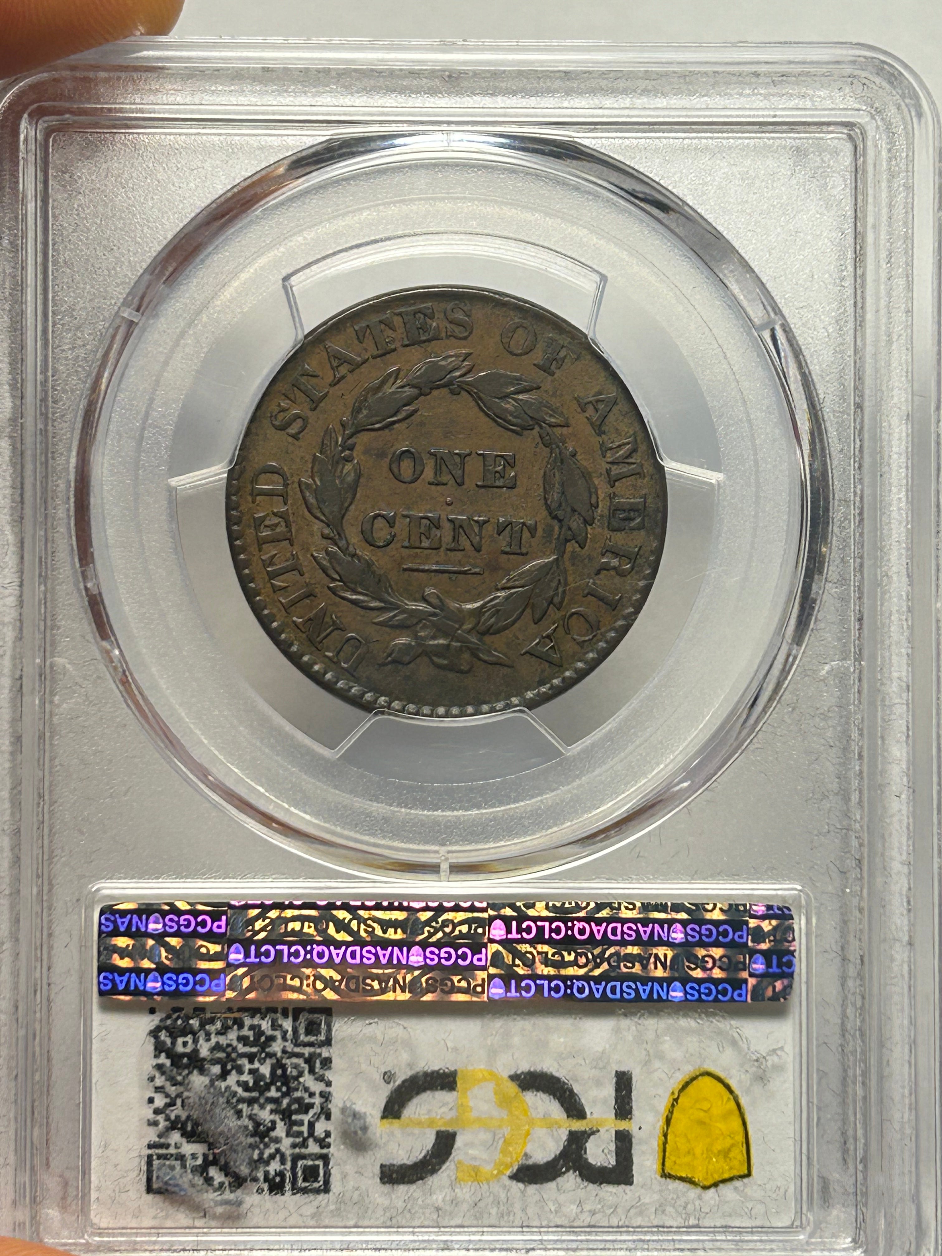 1828 Matron Head Large Cent - XF-40