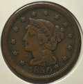 1850 Braided Hair Large Cent