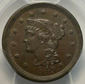 1849 Braided Hair Large Cent - PCGS MS-62 CAC