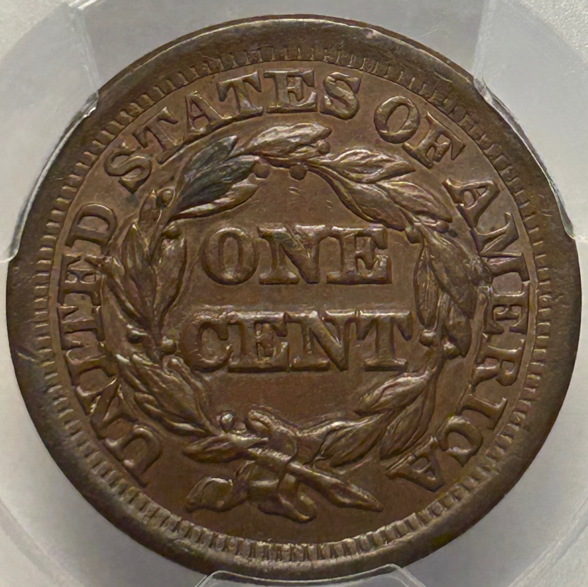 1849 Braided Hair Large Cent - PCGS MS-62 CAC