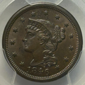 1846 Braided Hair Large Cent - PCGS MS-63 CAC