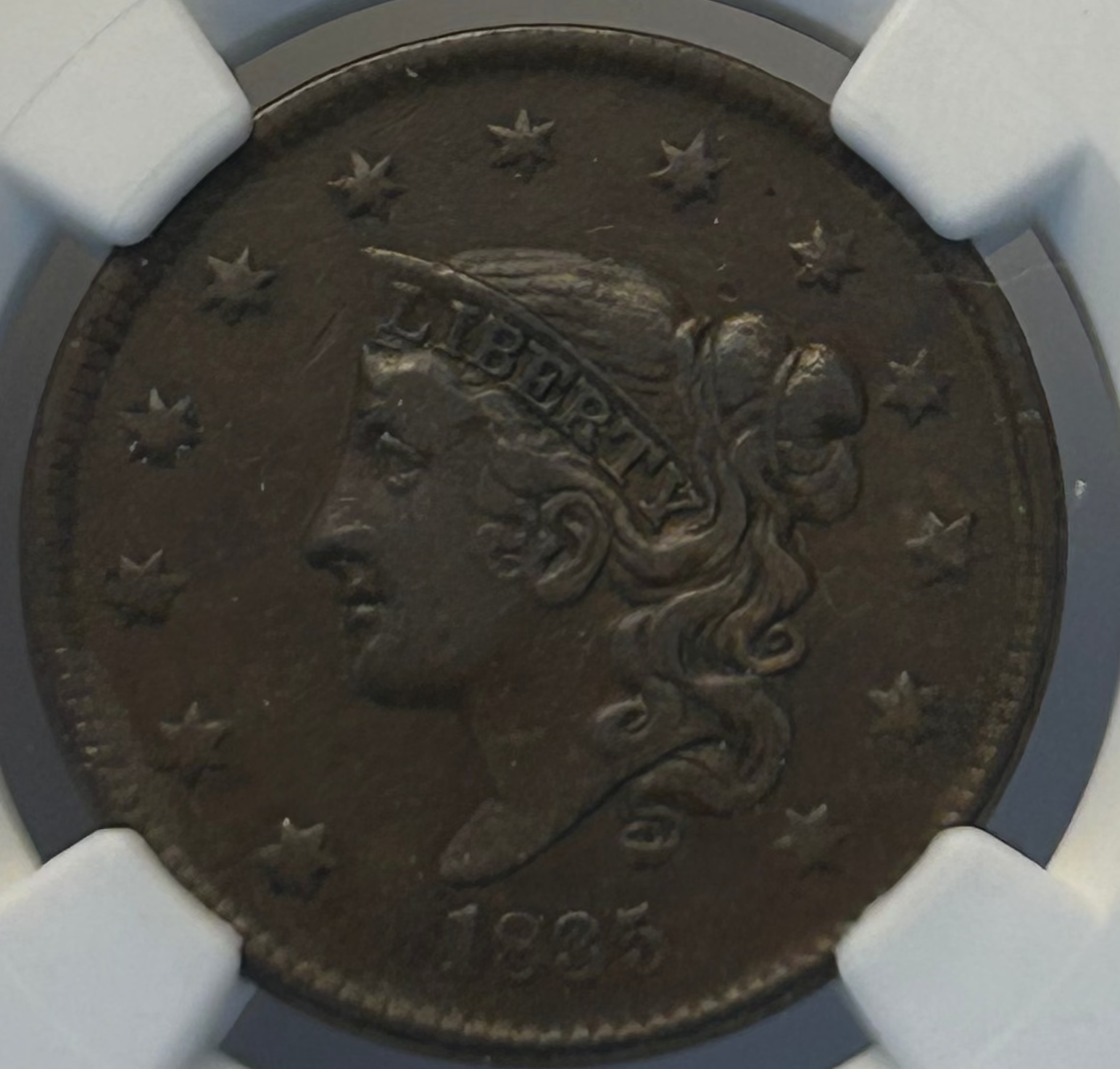 1835 Coronet Head Large Cent - NGC XF-40