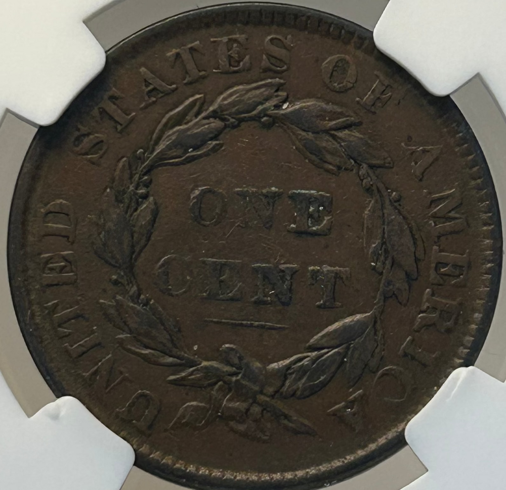 1835 Coronet Head Large Cent - NGC XF-40