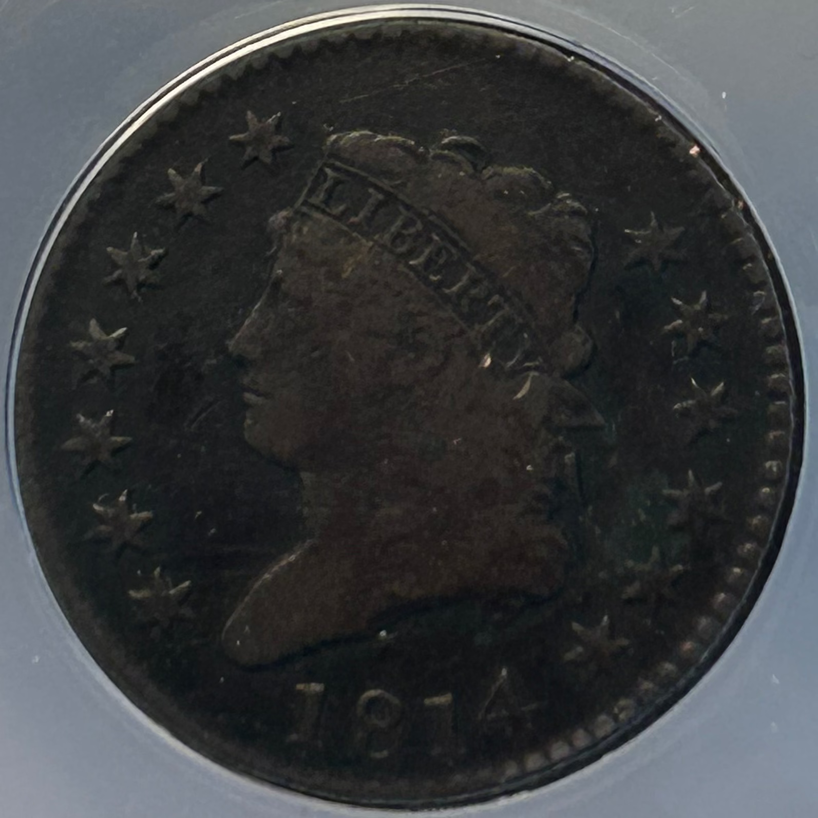1814 Classic Head Large Cent - ANACS VG-8 Details