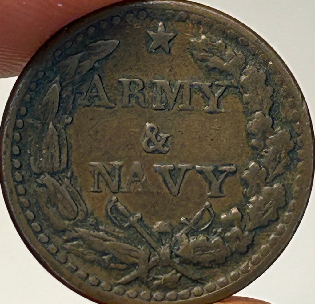 1863 Army & Navy Civil War Token
