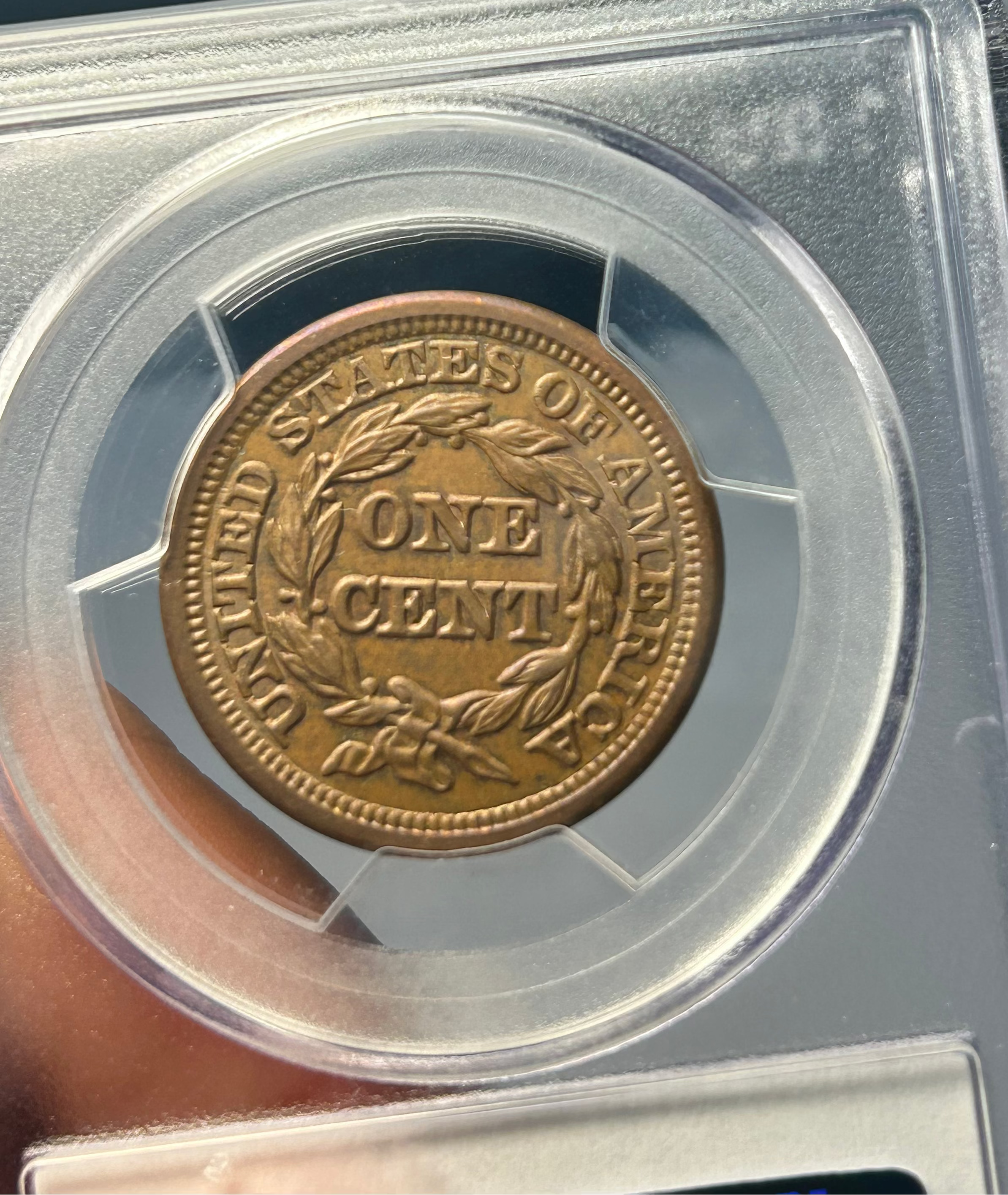 1848 Braided Hair Large Cent - PCGS MS-64 BN
