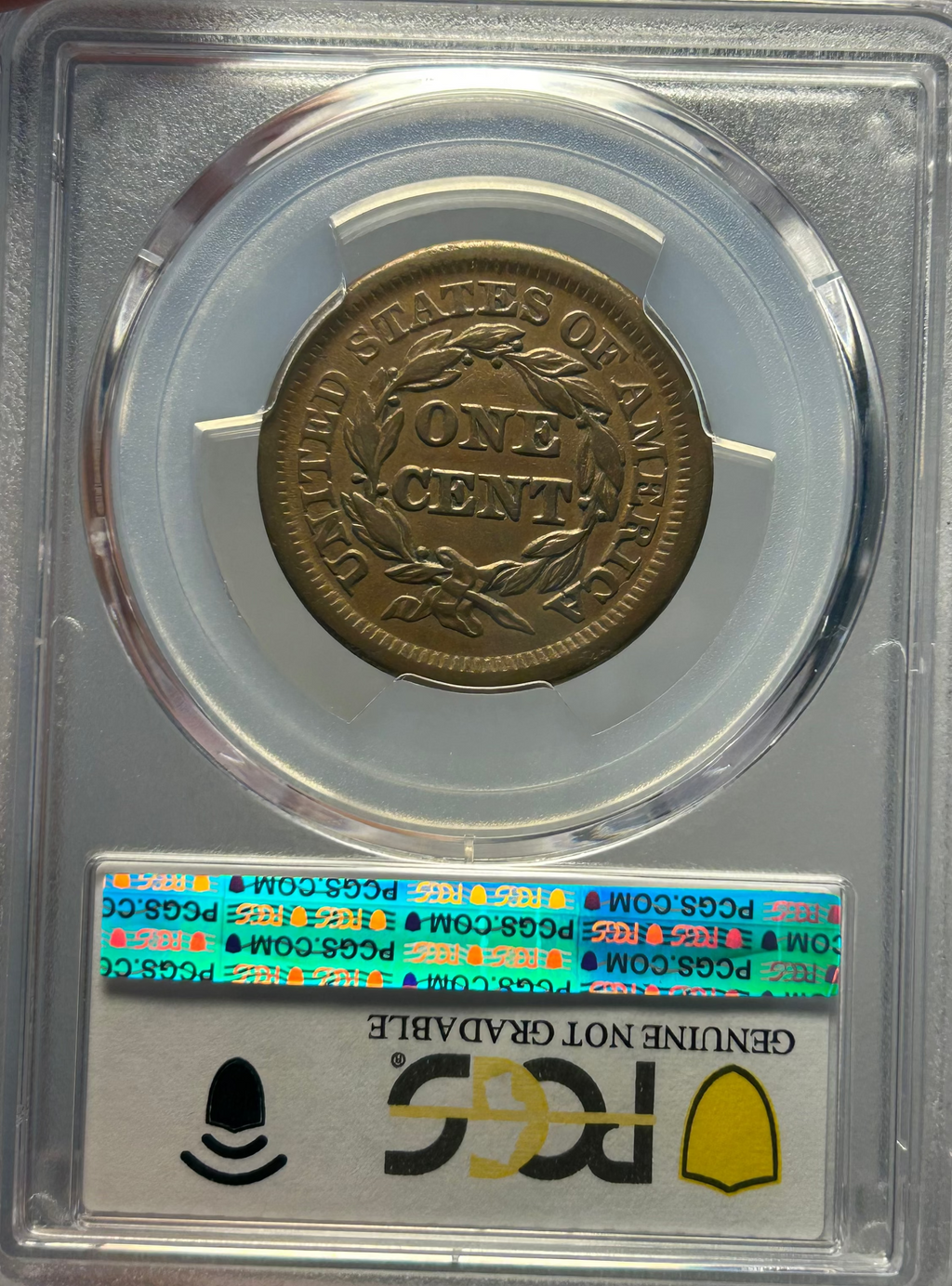 1853 Braided Hair Large Cent - PCGS AU Details (Cleaned)