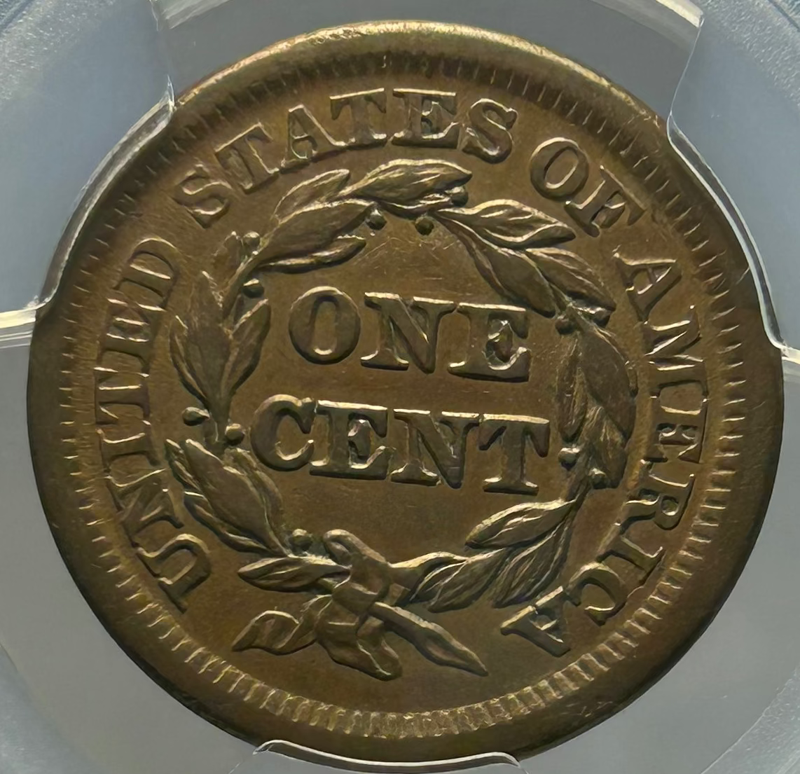 1853 Braided Hair Large Cent - PCGS AU Details (Cleaned)
