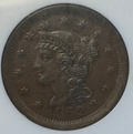 1852 Braided Hair Large Cent - NGC MS-64 BN