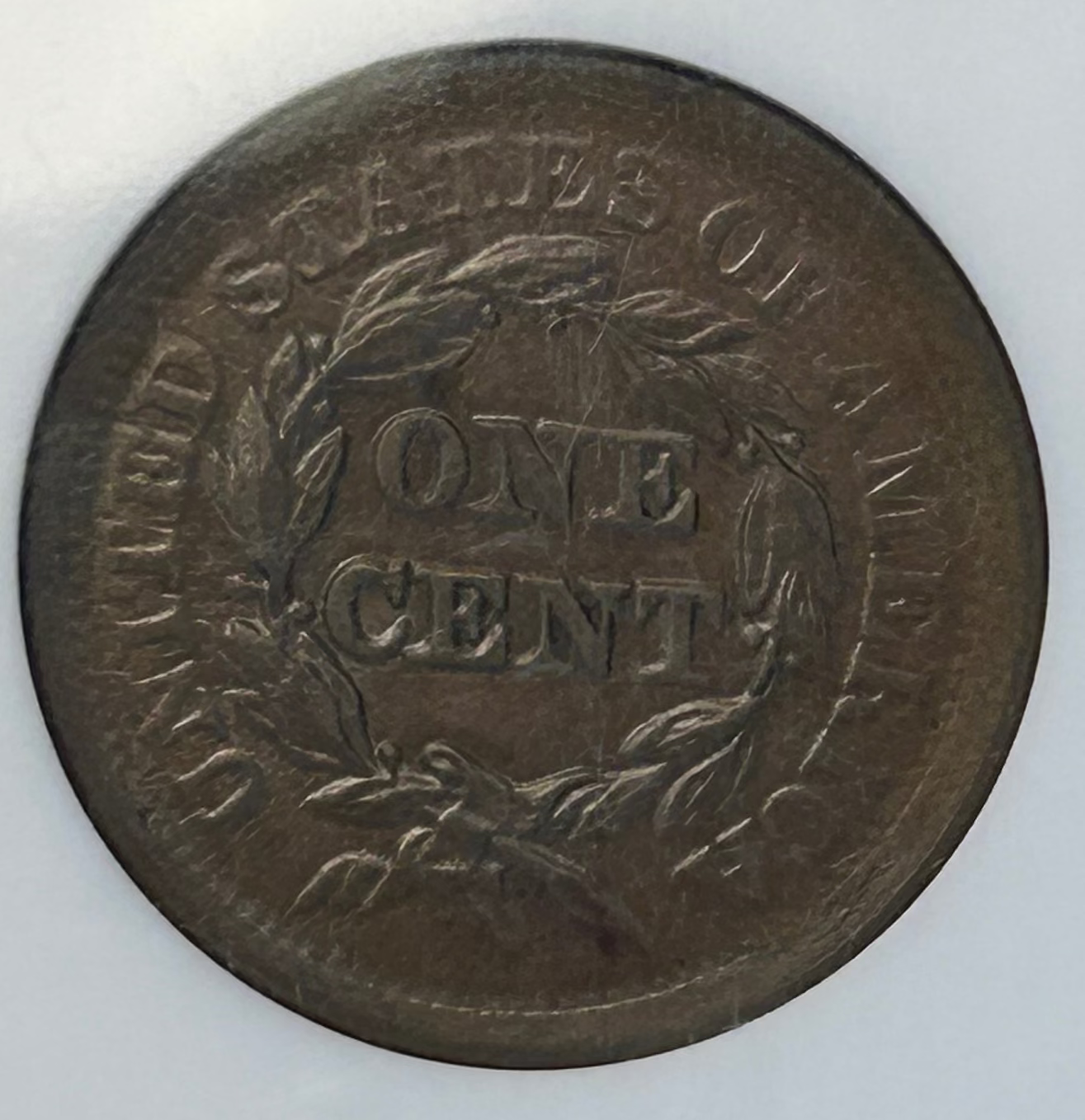 1852 Braided Hair Large Cent - NGC MS-64 BN