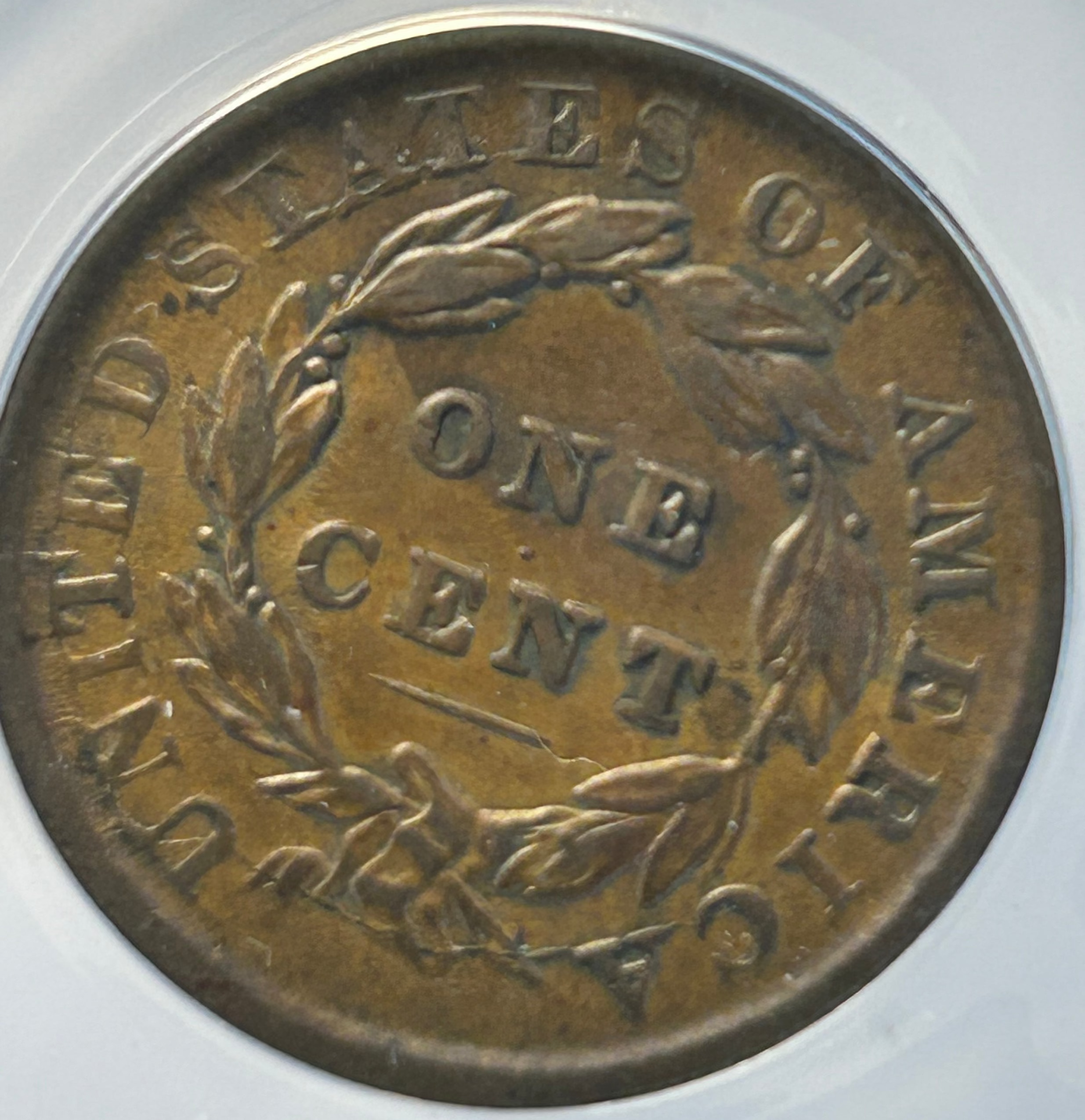 1833 Coronet Head Cent - ANACS VF-30