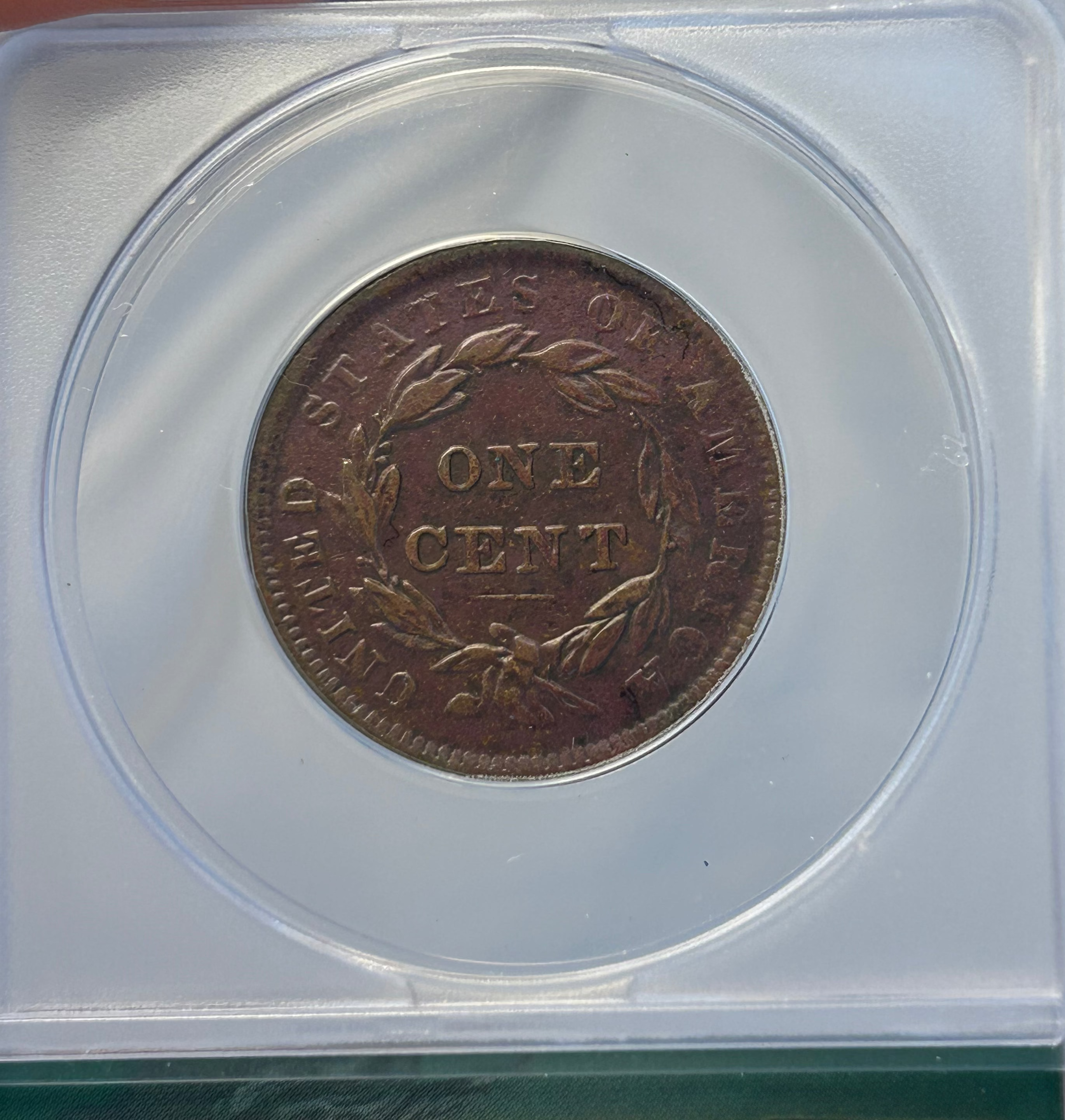1839 Coronet Head Large Cent - ANACS EF-40