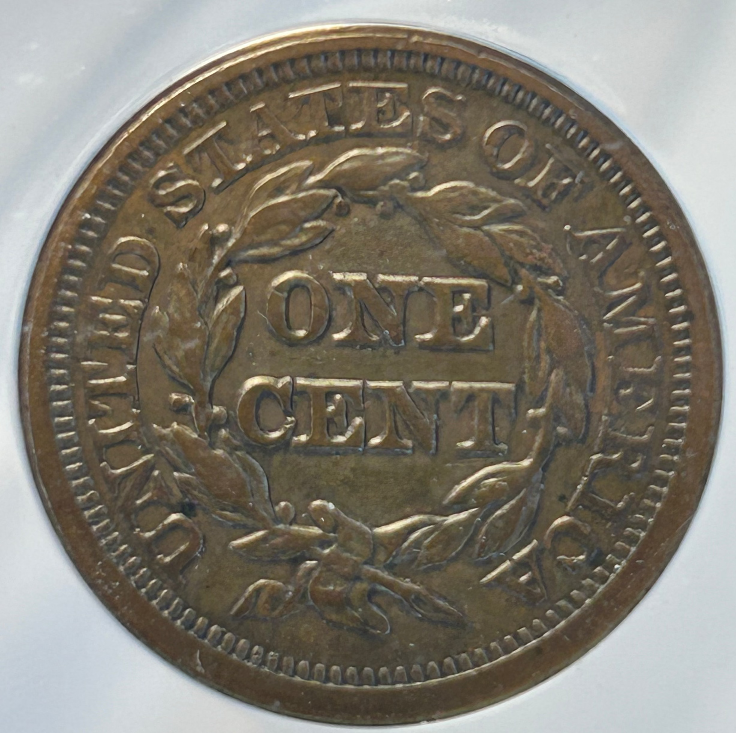 1848 Braided Hair Large Cent - ANACS EF-40