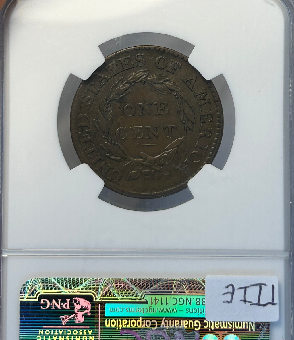 1826 Coronet Head Large Cent - NGC XF-40