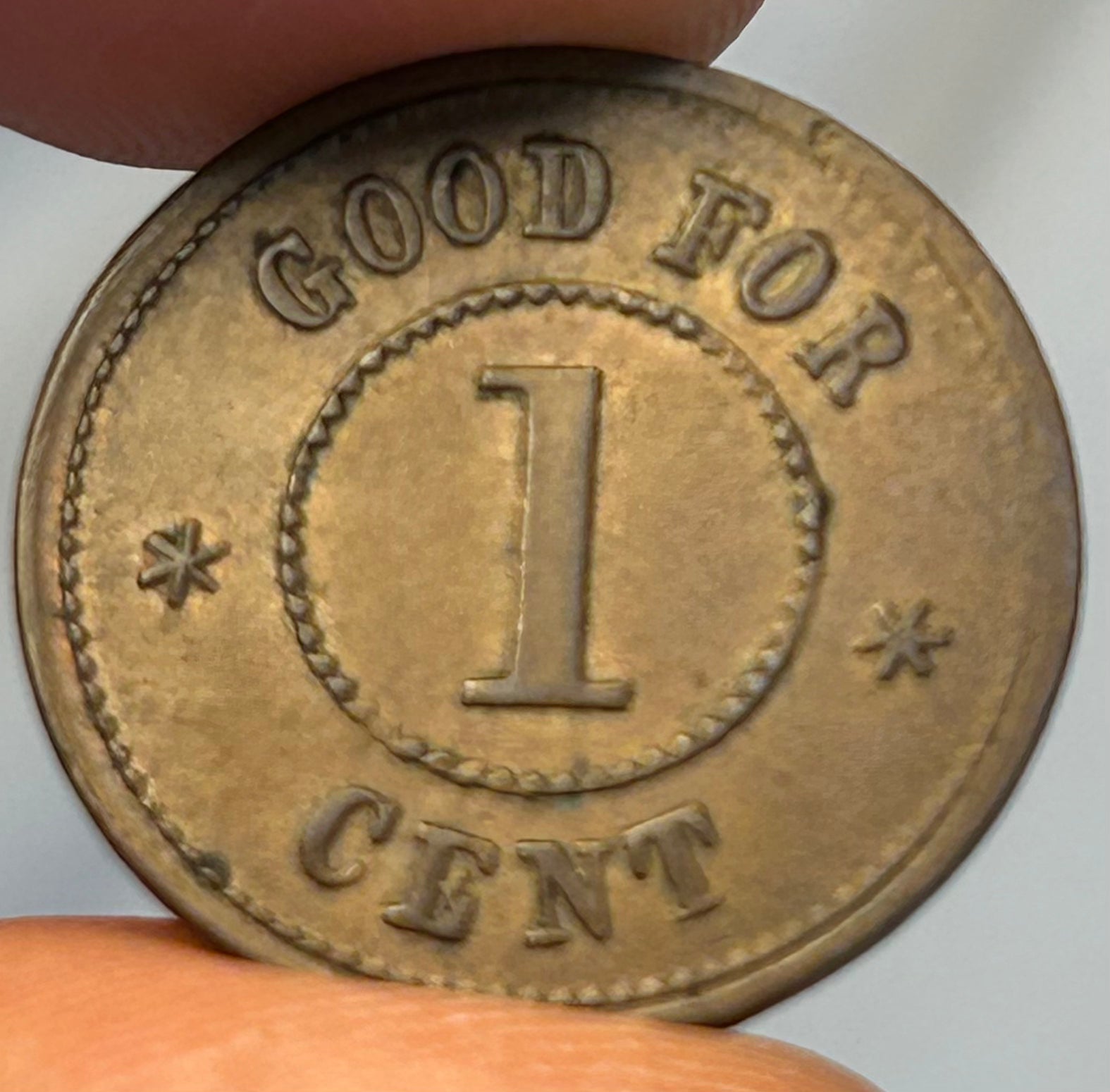 Knickerbocker Currency Civil War Token