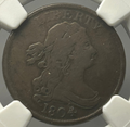 1804 Draped Bust Spiked Chin Half Cent - NGC VF-25