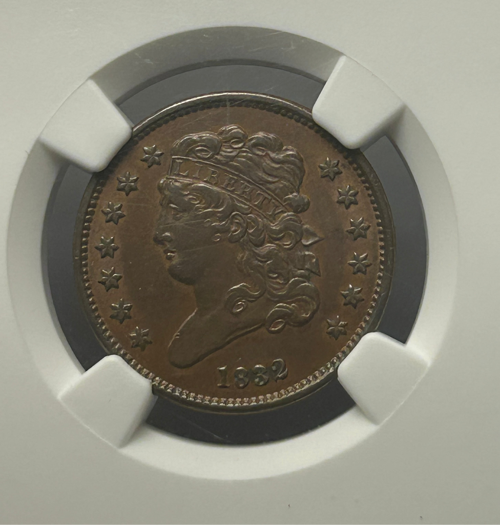 1832 Classic Head Half Cent - NGC XF-40