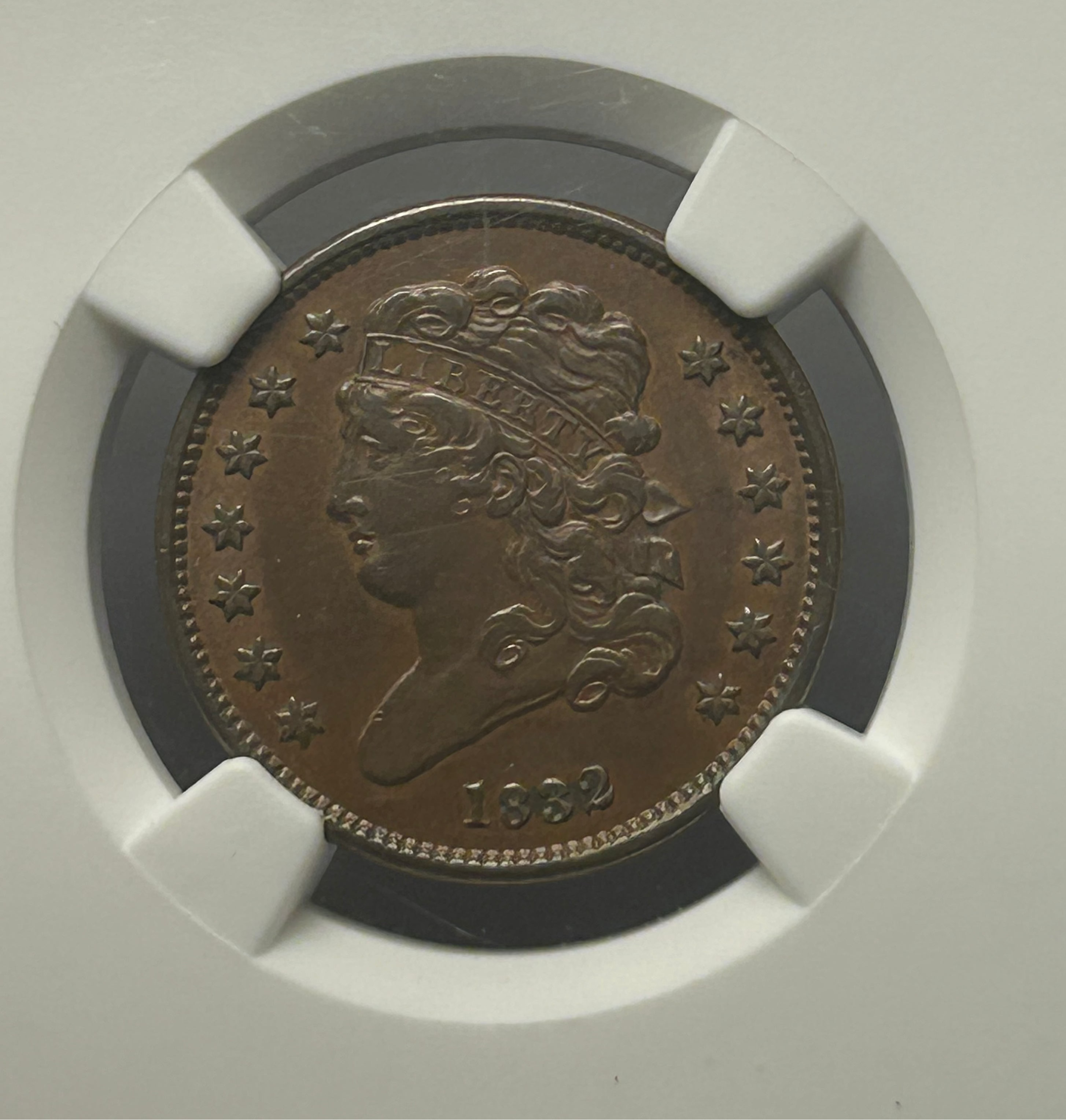 1832 Classic Head Half Cent - NGC XF-40