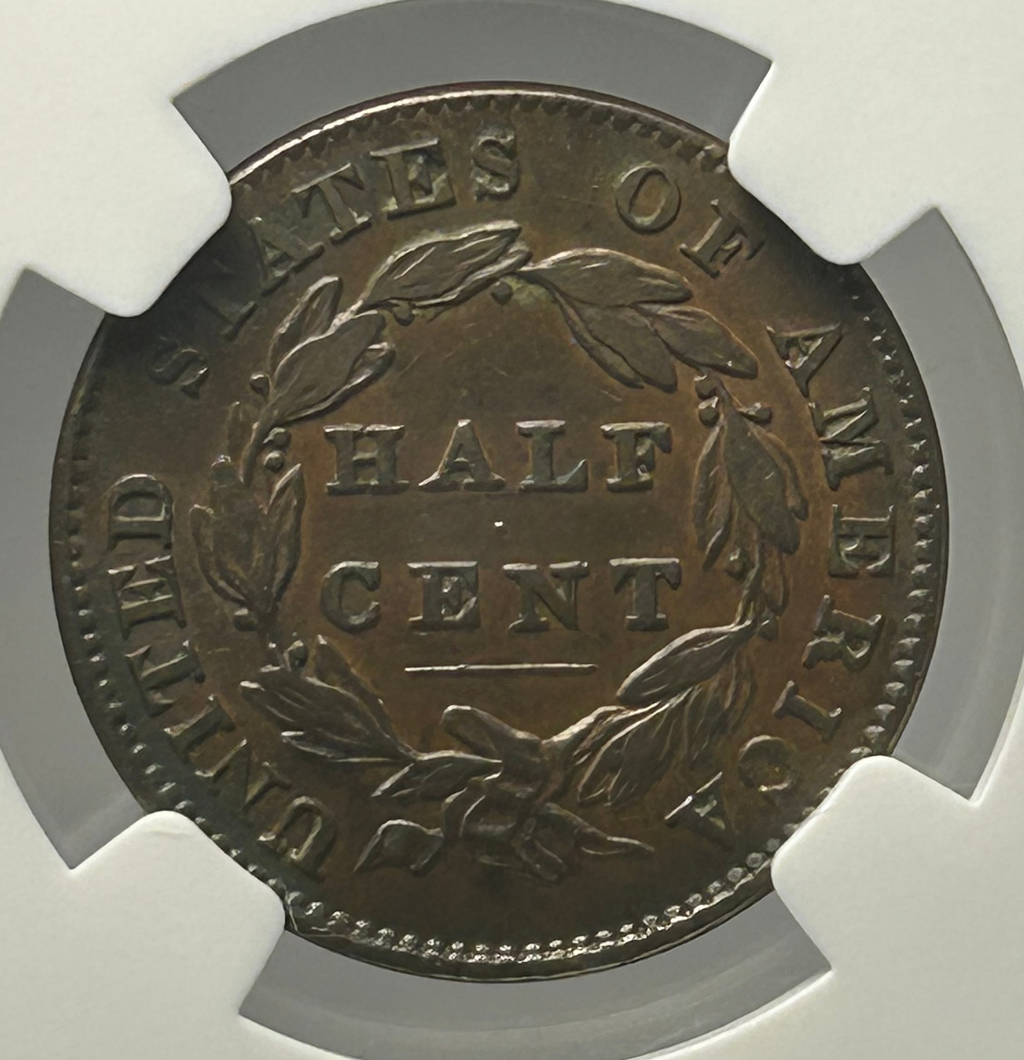 1832 Classic Head Half Cent - NGC XF-40
