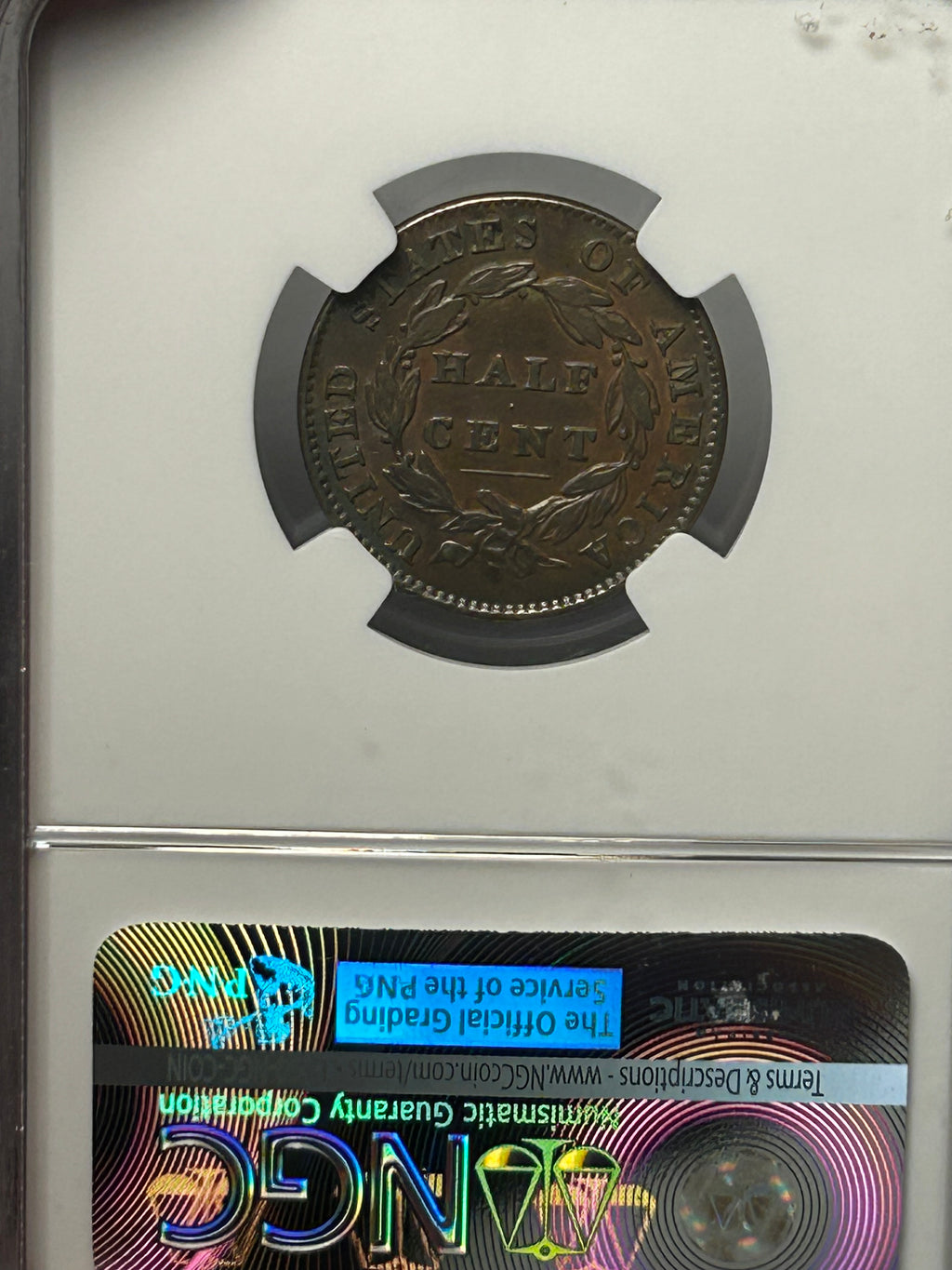 1832 Classic Head Half Cent - NGC XF-40