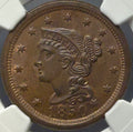 1850 Braided Hair Large Cent - NGC MS-65 BN