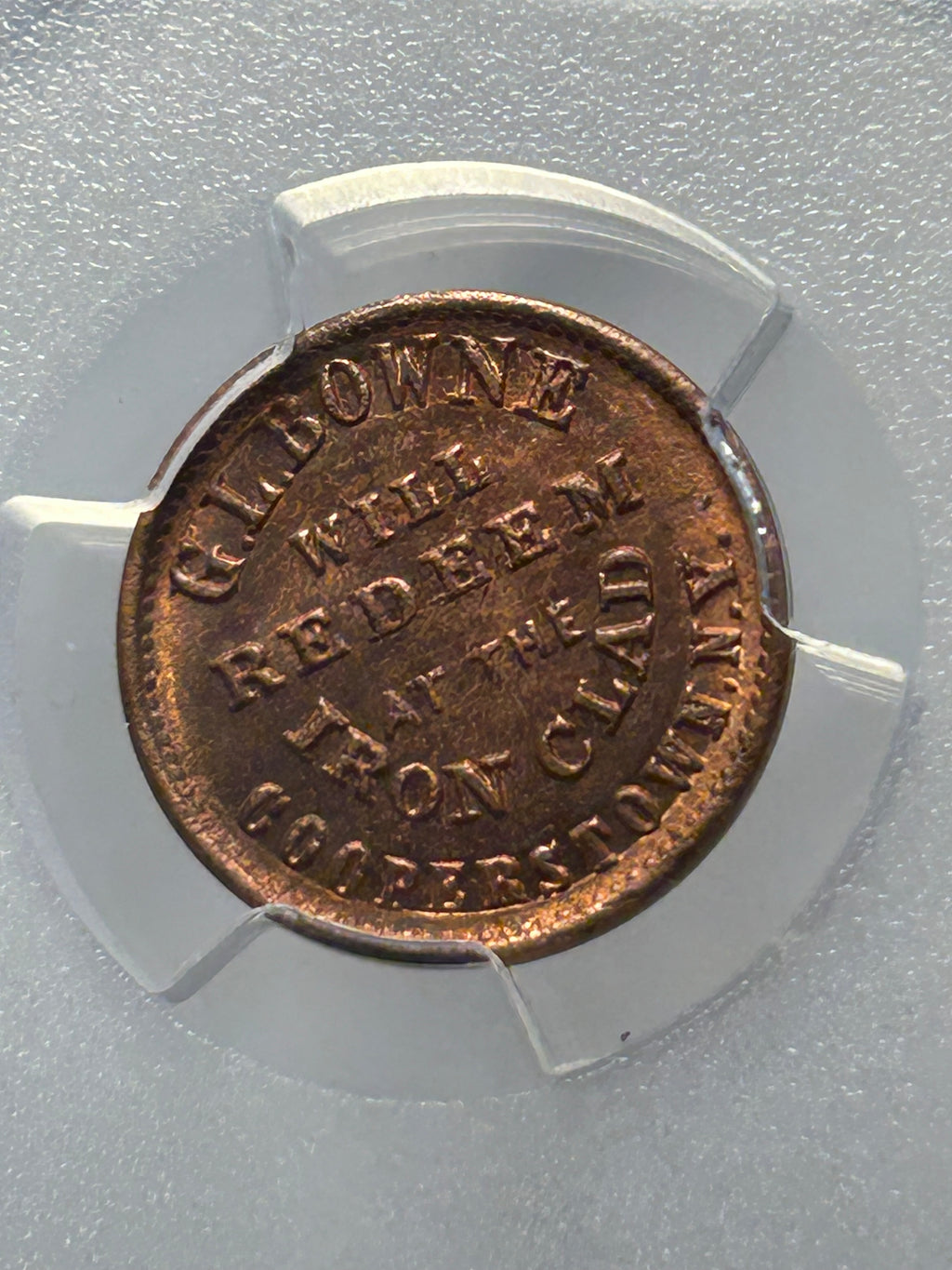 1861-65 F-145B-1a Civil War Token - PCGS MS-63 RB