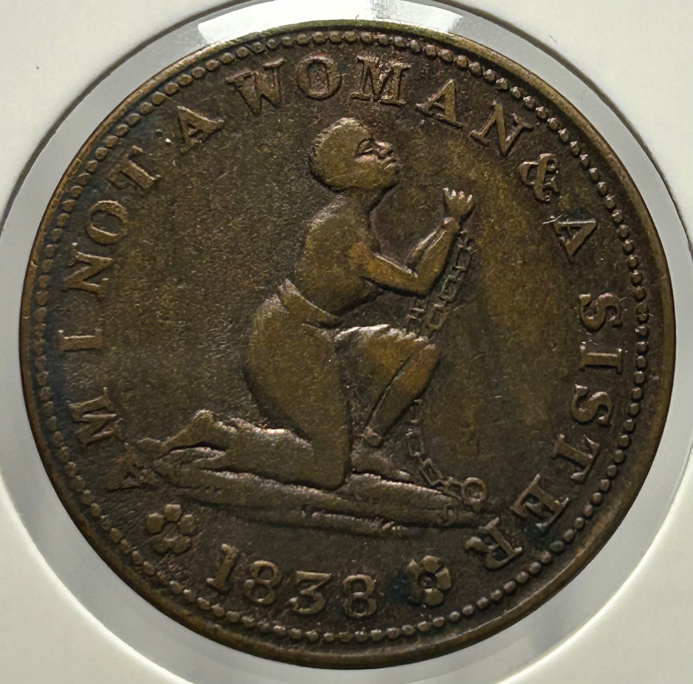 Am I Not a Woman and a Sister Hard Times Token (HT-81)