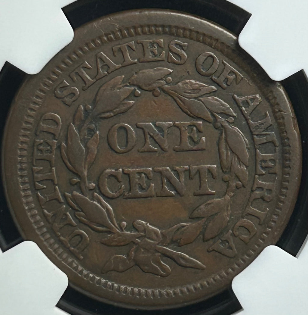 1848 Braided Hair Large Cent - NGC VF-25