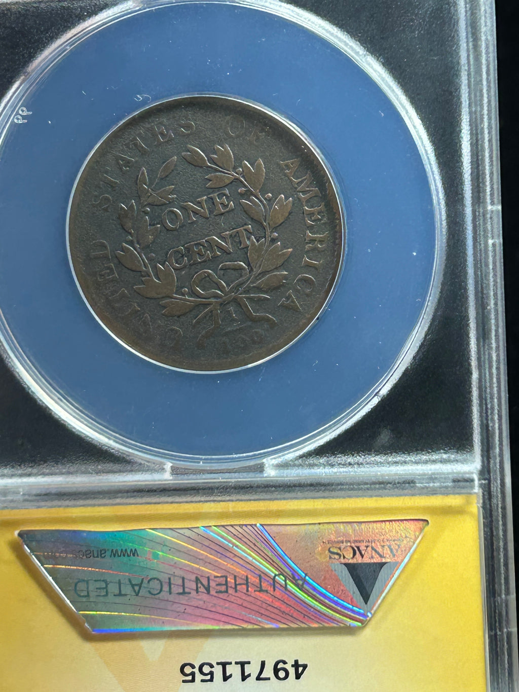 1802 Draped Bust Large Cent - ANACS F-12 Details