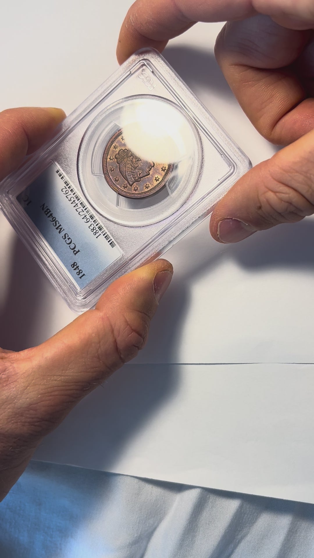 1848 Braided Hair Large Cent - PCGS MS-64 BN